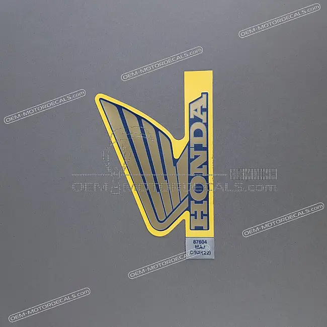 Honda ST1100 Pan European Kraftstofftank HONDA Logo Aufkleber linke Seite OEM 87604MAJ505ZB