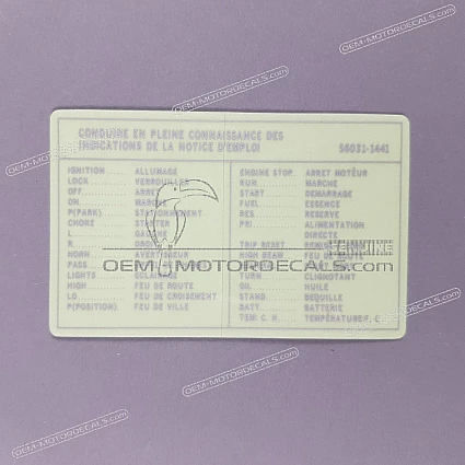 OEM Decals Kawasaki ZX9R - Caution labels • Original Stickers