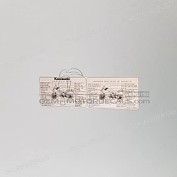 Caution label - Manual