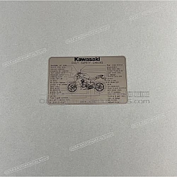 Caution label - Manual