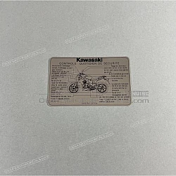 Caution label - Manual