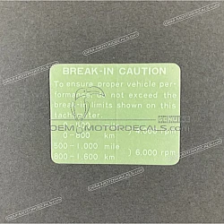 Caution label
