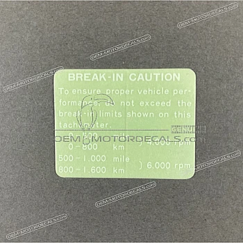 Caution label