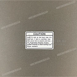 Caution label