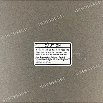 Caution label