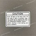 Etiqueta de precaución