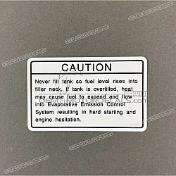 Caution label