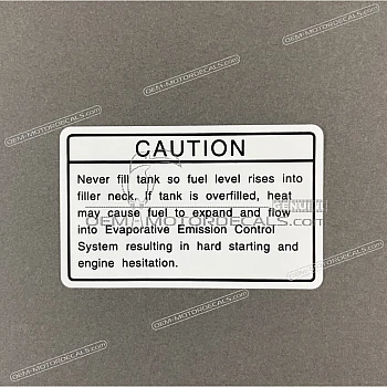 Caution label
