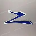 Fuel tank pattern decal, left side