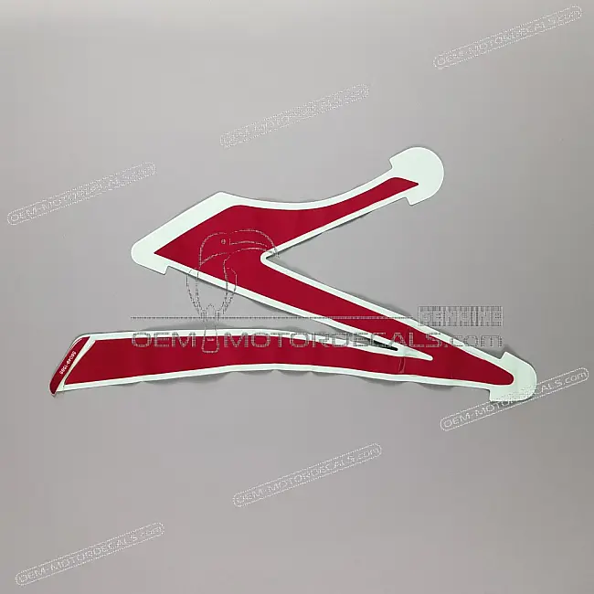 Original Kawasaki ZZR600 Kraftstofftank Aufkleber rechte Seite OEM 560491585 Werksgrafik für ZX600 Modelle