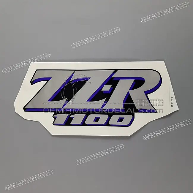 Kawasaki ZZR1100 Verkleidungsaufkleber ZZ-R/1100 OEM 560501759 Echtes Werkssignet für ZX1100 Modelle