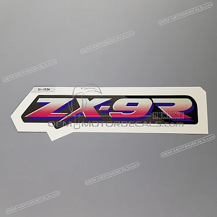 ＩＤ：900937　　絵 OEM Decals Kawasaki ZX9R 2001 - Green • Original Stickers