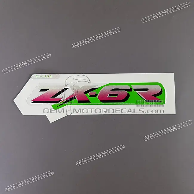 Autocollant Kawasaki NINJA ZX-6R Carénage Supérieur ZX-6R Côté Gauche OEM 56051-1252