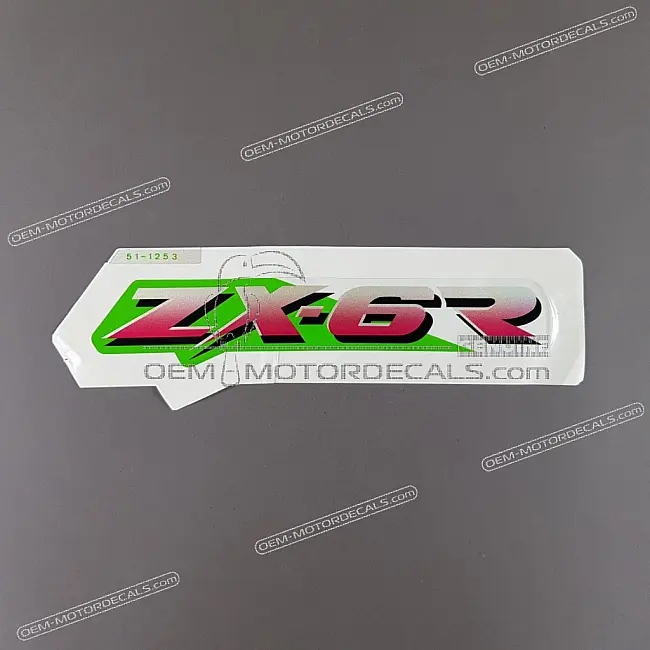 Kawasaki NINJA ZX-6R Emblème Carénage Supérieur ZX-6R Côté Droit OEM 56051-1253