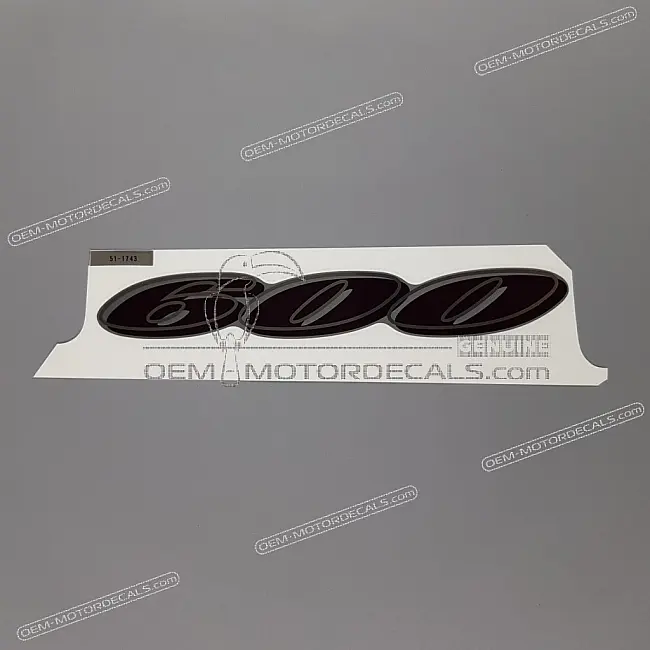 Kawasaki ZZR600 Naklejka na dolną owiewkę 600 OEM 56051-1743