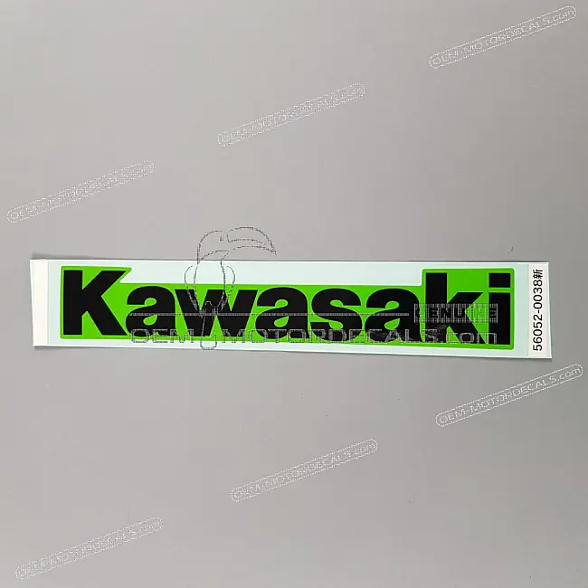 Emblème graphique logo KAWASAKI pour réservoir Kawasaki Ninja ZX-6R Pièce OEM authentique 56052-0038