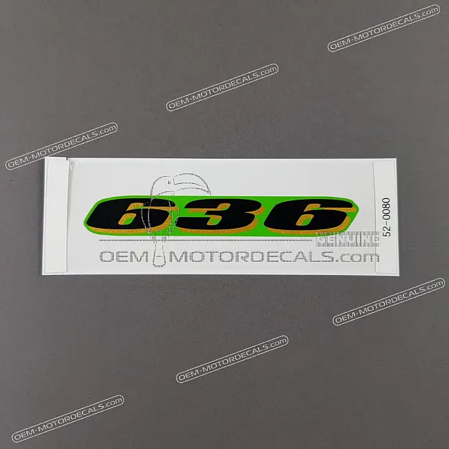 Naklejka Kawasaki NINJA ZX-6R 636 na dolną owiewkę OEM 560520080