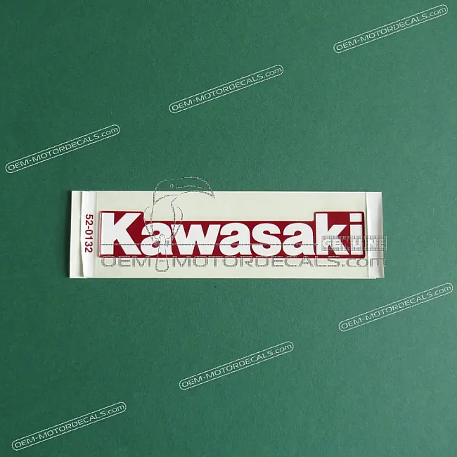 Origineel Kawasaki KLR650 Koplampafdekking Embleem Fabriek Originele Vinyl Sticker MPN 56052-0132