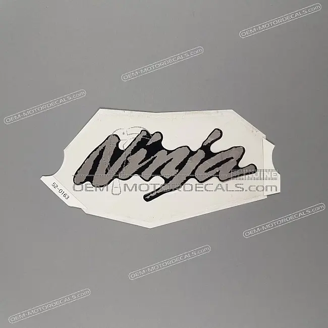 Autocollant Ninja pour coque arrière Kawasaki Ninja ZX-10R OEM 56052-0163