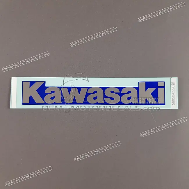 Kawasaki Ninja ZX-6R Kraftstofftank KAWASAKI Branding Emblem Grafik Aufkleber OEM 560520228 Originalteil
