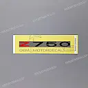 Tail cowl Z750 decal