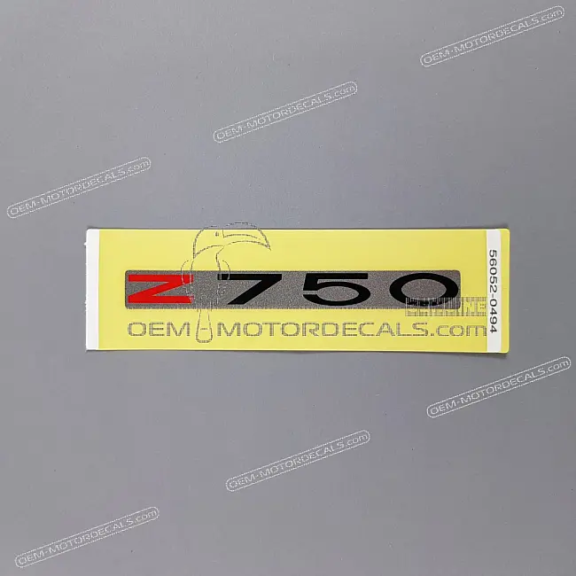 Kawasaki Z750 Heckverkleidung Logo Aufkleber 56052-0494 Original Grafik