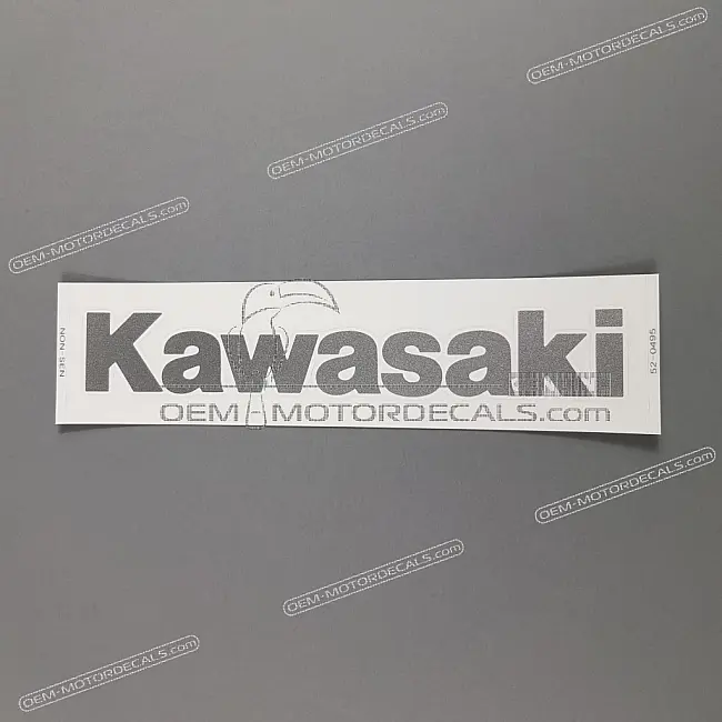 Kawasaki Z750 ZR750 Fuel Tank KAWASAKI Logo Lettering Decal Sticker LH RH Side OEM 56052-0495