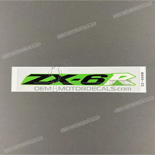 Kawasaki Ninja ZX-6R Emblema coprisella ZX-6R OEM 560520498 Grafica Originale di Fabbrica
