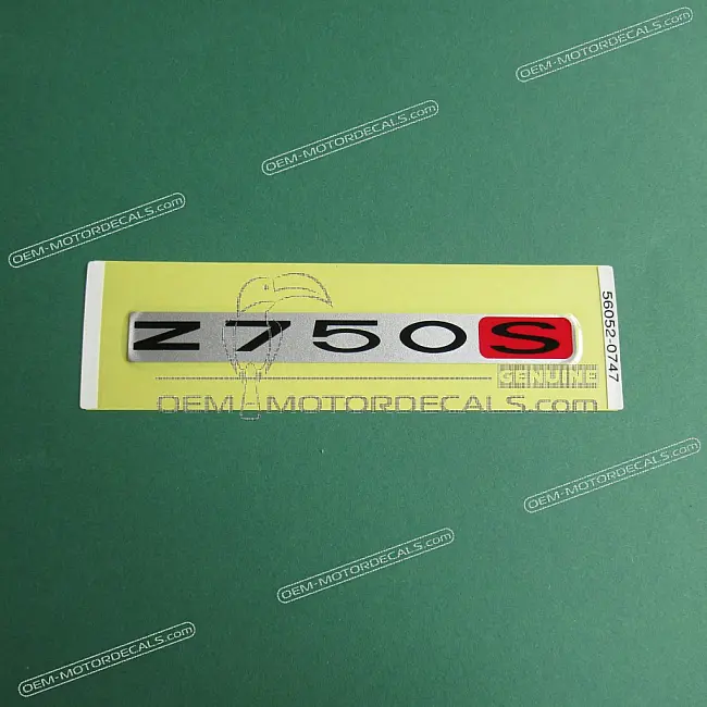 Kawasaki Z750S Heckverkleidung Z750S Logo Aufkleber OEM 56052-0747