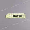 Autocollant logo ABS garde-boue avant