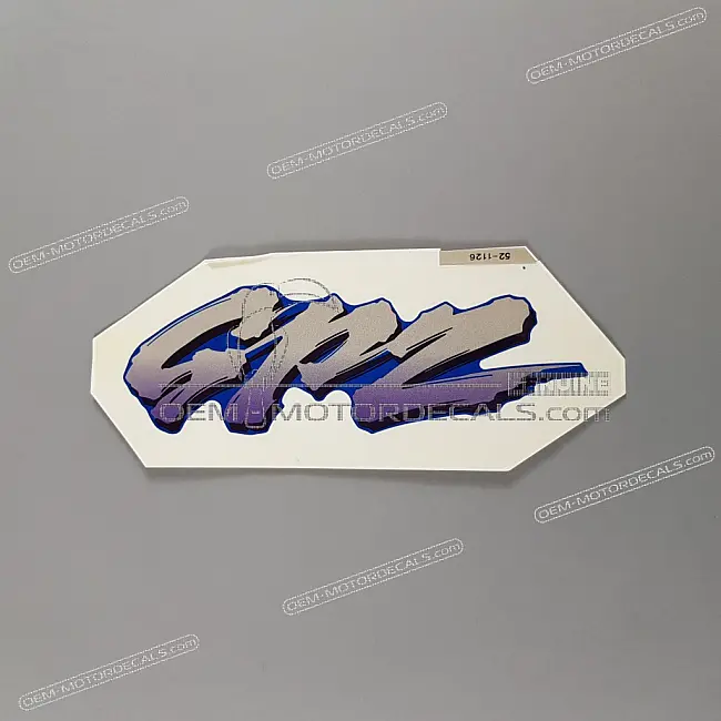 Kawasaki GPZ500S EX500 Carenatura Superiore Logo GPZ Adesivo Grafico OEM 56052-1126 Originale di Fabbrica