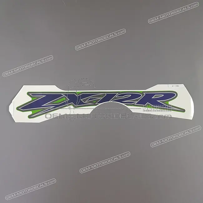Kawasaki Ninja ZX-12R Emblème de carénage inférieur ZX-12R Côté gauche OEM 56052-1186