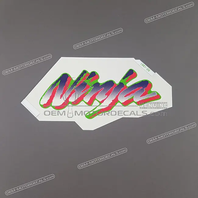 Kawasaki Ninja ZX-6R Seitenverkleidungs-Ninja-Emblem OEM 560521351 Original Werksgrafik für Verkleidungsrestauration