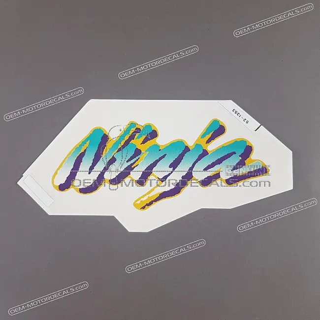 Kawasaki NINJA ZX-6R Tail Cowl Ninja Emblem OEM 56052-1353 factory-original graphic sticker for branding