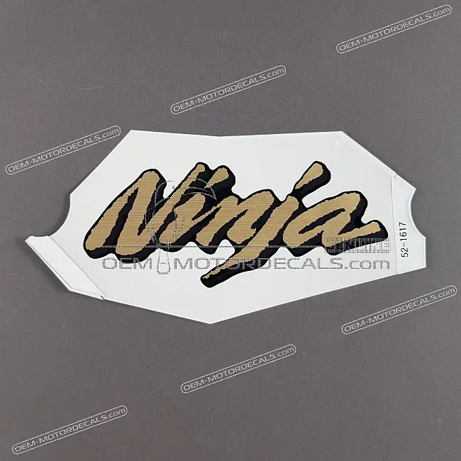Kawasaki NINJA ZX-12R Naklejka na tylną owiewkę z logo Ninja OEM 56052-1617
