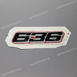 Autocollant de carénage supérieur avant