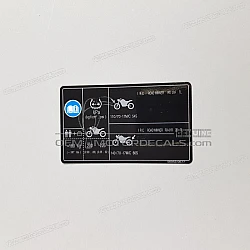 Voorzichtigheid label, Bandenbelasting