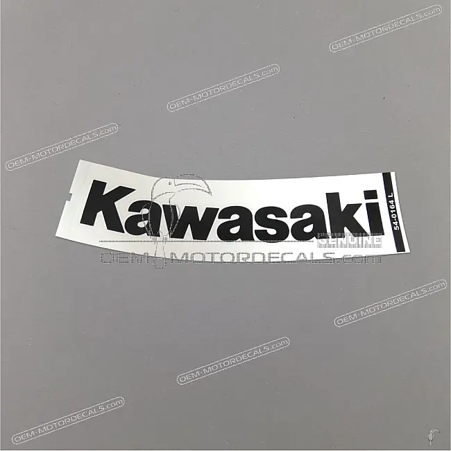 Pegatina del logo Kawasaki para depósito de combustible de Kawasaki Ninja ZX-6R, lado izquierdo, OEM 56054-0164