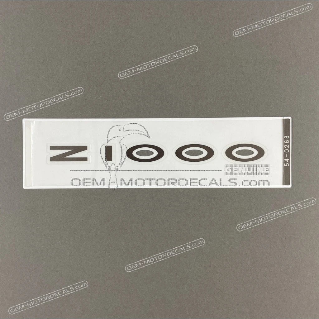 Adesivo emblema grafico originale Kawasaki Z1000 copertura posteriore OEM numero 56054-0263