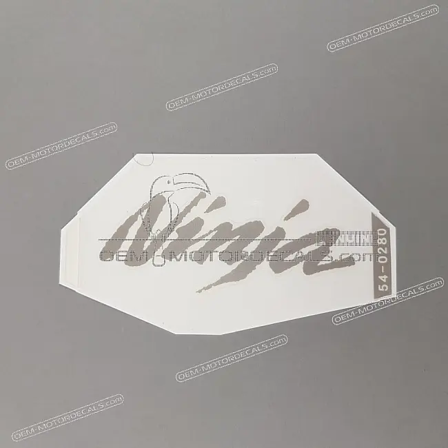Kawasaki Ninja ZX-6R Adesivo Grafico Logo Ninja Carena Laterale OEM 560540280 Parte Originale