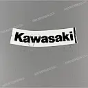 Naklejka z logo Kawasaki na zbiornik paliwa, lewa strona