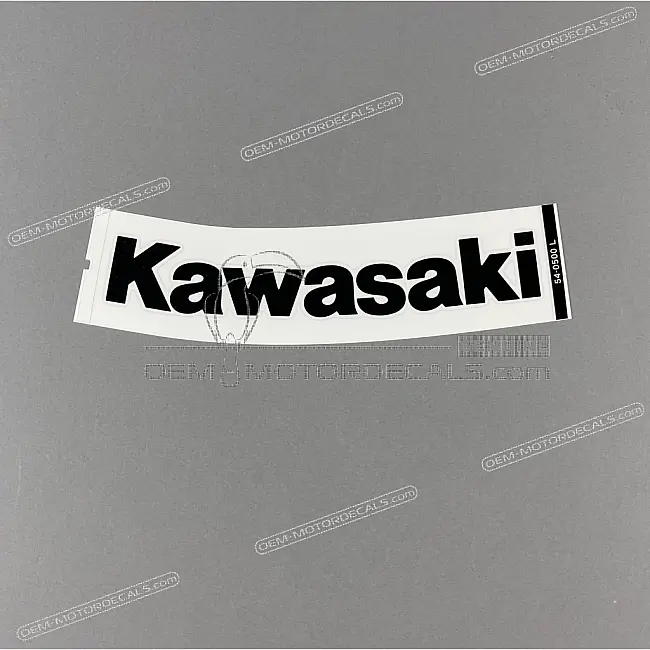Kawasaki Ninja ZX-6R Serbatoio Adesivo Logo Kawasaki Branding Lato Sinistro Originale OEM 560540500 Grafica