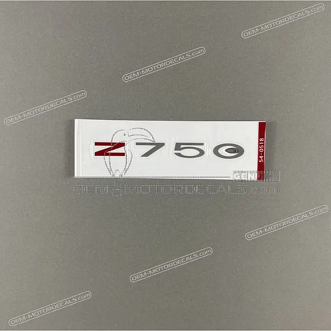 Kawasaki Z750 Autocollant Coque Arrière OEM 56054-0518