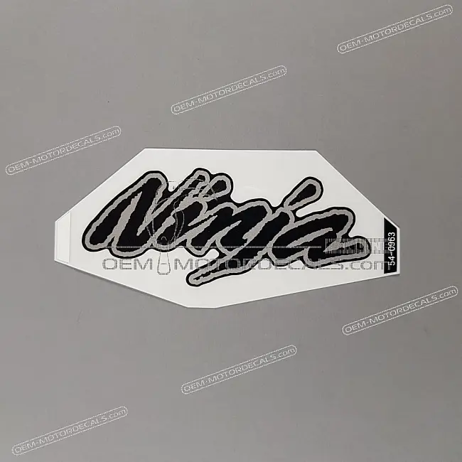 Kawasaki Ninja ZX-6R Fuel Tank Ninja Emblem OEM 560540963 Genuine Factory Original Motorcycle Graphic Sticker