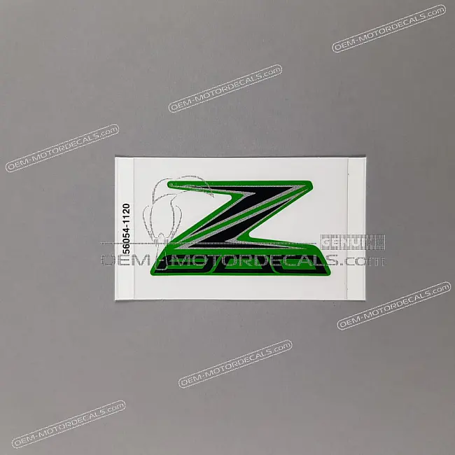 Emblema de depósito Kawasaki Z800 OEM 560541120 gráfico original de fábrica para modelos ZR800.