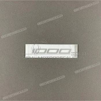 Belly pan decal