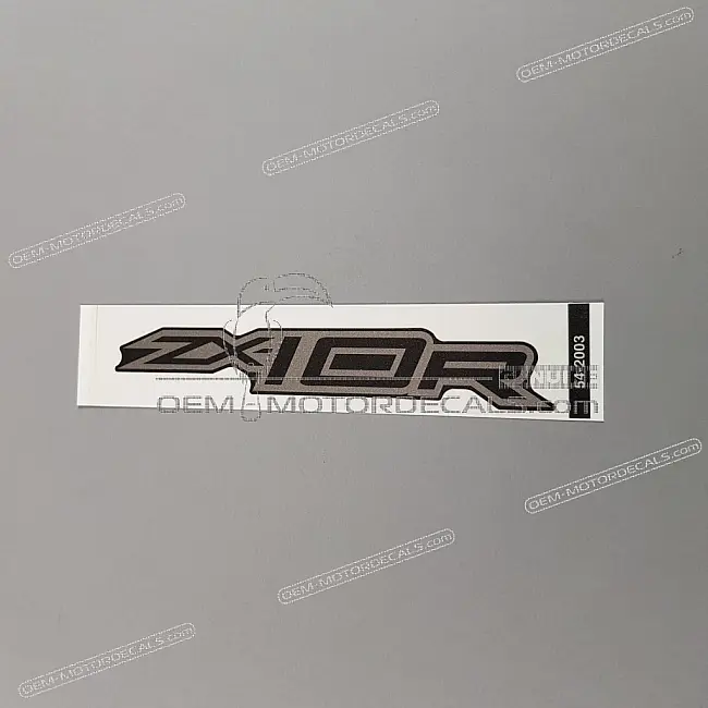 Kawasaki Ninja ZX-10R Side Cowl ZX10R Graphic OEM 560542003 factory original vinyl decal for motorcycle fairings.