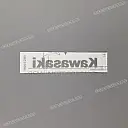 Windshield KAWASAKI logo sticker