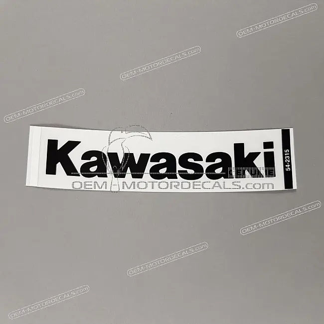 Kawasaki Ninja ZX-6R Fuel Tank KAWASAKI Mark Emblem Genuine Factory Original Part MPN 560542315
