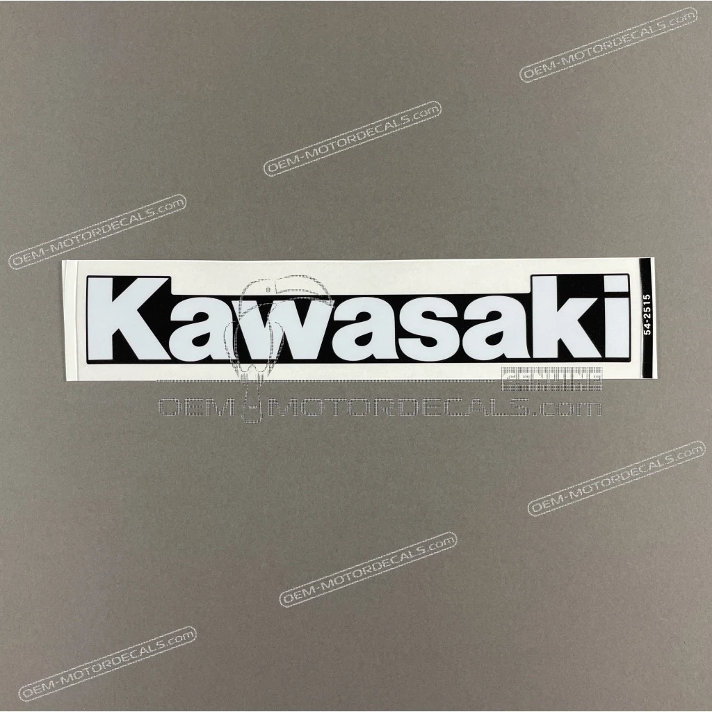 Kawasaki Ninja ZX-6R Lower Cowl KAWASAKI Branding Graphic Decal Genuine Factory OEM 560542515